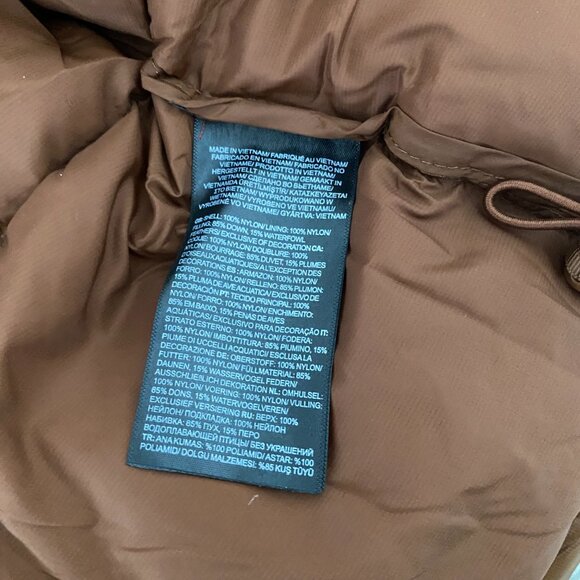 Women's The North Face Brown Short Down Jacket - Picture 9 of 10